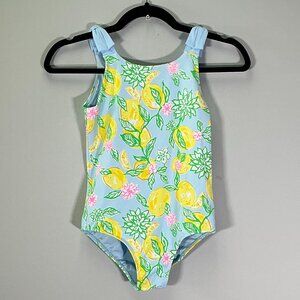 Lilly Pulitzer Abel Upf 50+ Girl's Size 14 Bluette One-Piece Swimsuit NWT